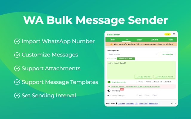 WA Bulk Message Sender cover
